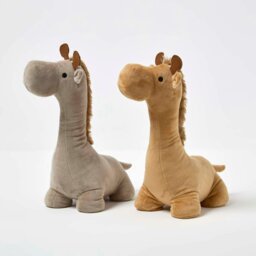 Rackhams Luxury Fabric Giraffe Doorstop Set of 2 - thumbnail 1