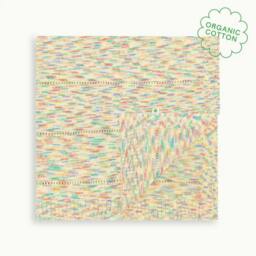 Rackhams Merry - Space Dye Knitted Baby Blanket - One size - Rainbow - 100% Organic Cotton - thumbnail 1