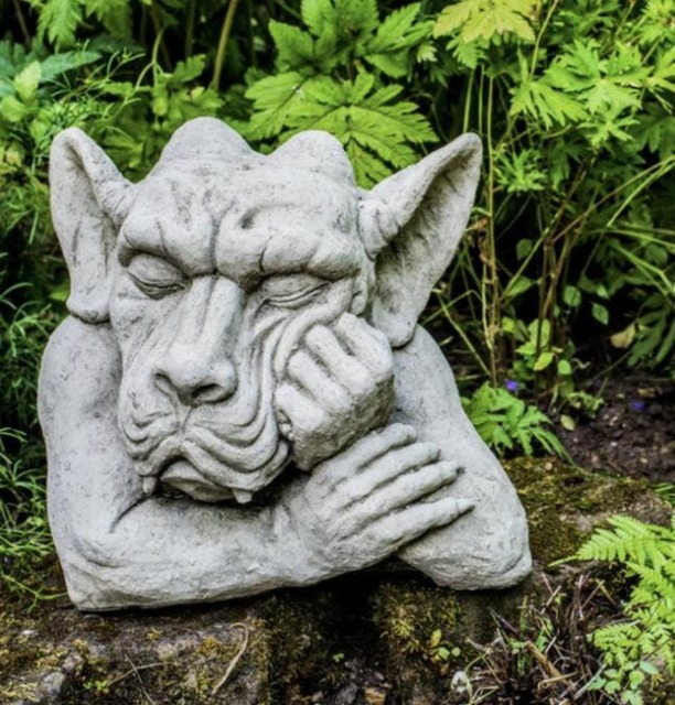 Rackhams Single Sleepy Gargoyle Garden Statue - image 1