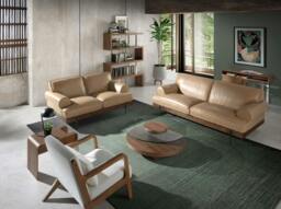 Rackhams Round Tempered Glass and Walnut Coffee Table 2052 - thumbnail 4