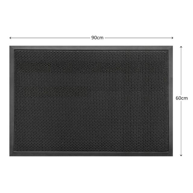 Rackhams Meshmat Entrance Doormat - Black - 90cm x 60cm - image 1