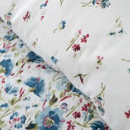 Rackhams Brushed Cotton Ophelia Floral Reversible Duvet Cover Set - Super King - thumbnail 4