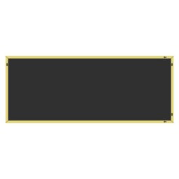 Rackhams Modern Gold Metal Rectangle Frame Leaner Mirror 200cm x 100cm - Gold - thumbnail 3