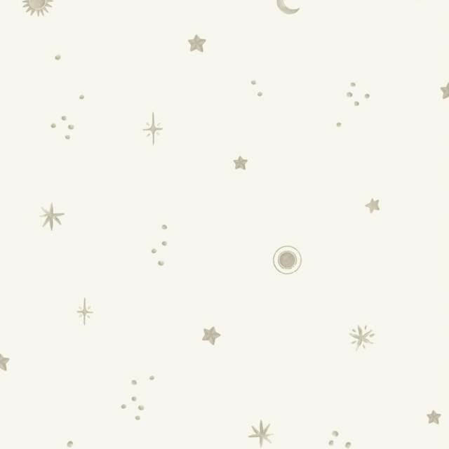 Rackhams Dudley Night Sky Stars Nursery Textured Wallpaper, White Grey