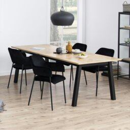 Rackhams Lima Dining Chair with Armrest in Black Set of 2 - 1 - thumbnail 4
