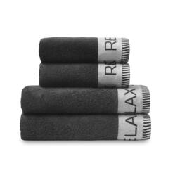 Rackhams Relax And Unwind 4 Piece Towel Set Black - 4 Piece Towel Set - Black - thumbnail 4
