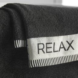 Rackhams Relax And Unwind 4 Piece Towel Set Black - 4 Piece Towel Set - Black - thumbnail 3