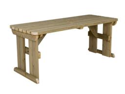Rackhams Hollies Rounded Wooden Garden Table, Outdoor Picnic Dining Desk - Without expert assembly - 240cm - thumbnail 1