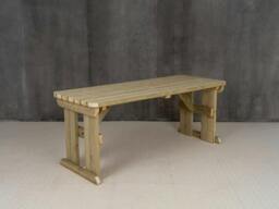 Rackhams Hollies Rounded Wooden Garden Table, Outdoor Picnic Dining Desk - Without expert assembly - 240cm - thumbnail 6