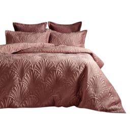 Rackhams Palmeria Duvet Cover Set - Blush Pink - Superking - Blush Pink - 100% Mixed