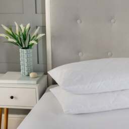 Rackhams Quilted Pillow Protector Soft Touch Microfibre - Envelope Closing - thumbnail 1