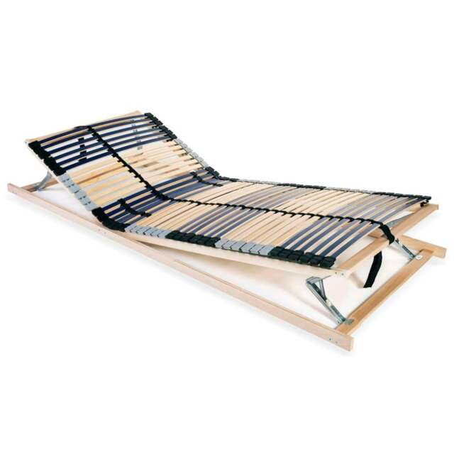 Rackhams Slatted Bed Base with 42 Slats 7 Zones 70x200 cm - image 1