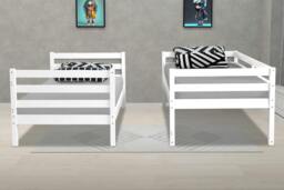 Rackhams Bailey Bunk Bed White Detachable - Single - Pine - White - thumbnail 3