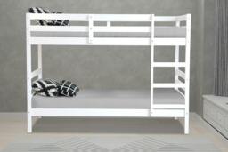 Rackhams Bailey Bunk Bed White Detachable - Single - Pine - White