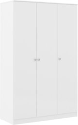 Rackhams Denver 3 Door Triple Wardrobe 4 Piece Bedroom Set - White Gloss - thumbnail 2