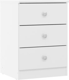 Rackhams Denver 3 Door Triple Wardrobe 4 Piece Bedroom Set - White Gloss - thumbnail 4