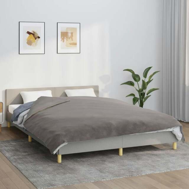 Rackhams Weighted Blanket with Cover Grey 200x225 cm 13 kg Fabric