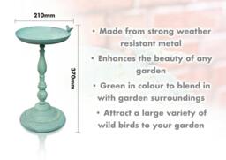 Rackhams Ornamental Free Standing, Weather Resistant, Pedestal Style, Easy Assemble Bird Bath - thumbnail 2