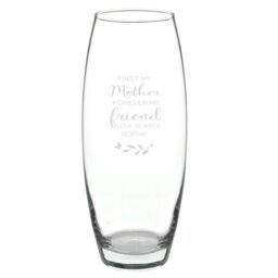 Rackhams Personalised 'First My Mother, Forever My Friend' Bullet Vase - thumbnail 2