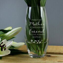 Rackhams Personalised 'First My Mother, Forever My Friend' Bullet Vase