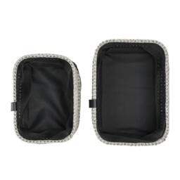 Rackhams Kenzi Rectangular Fabric Storage Baskets for Home Organisation, Set of 2 - thumbnail 3