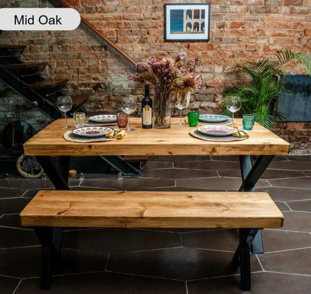 Rackhams Chunky and Sturdy Dining Table - 140 - 70 - image 1