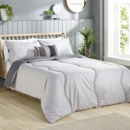 Rackhams Coverless Comfort Duvet - Grey Embossed Waffle - Single - 10.5 - thumbnail 2