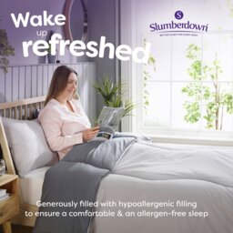 Rackhams Coverless Comfort Duvet - Grey Embossed Waffle - Single - 10.5 - thumbnail 4