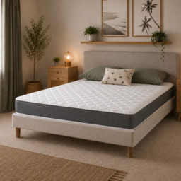 Rackhams Hybrid Mattress - Soft Feel, Memory Foam & Spring Support - 1 - 4ft6 Double Mattress (135cm x 190cm) - Mattress