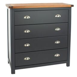Rackhams Dunkeld 4-Drawer Chest of Drawers - midnight blue - thumbnail 5