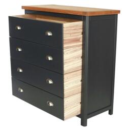 Rackhams Dunkeld 4-Drawer Chest of Drawers - midnight blue - thumbnail 6