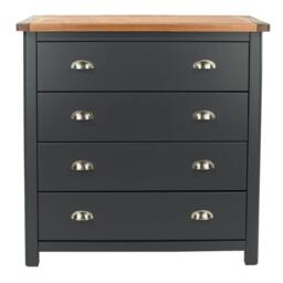Rackhams Dunkeld 4-Drawer Chest of Drawers - midnight blue - thumbnail 3