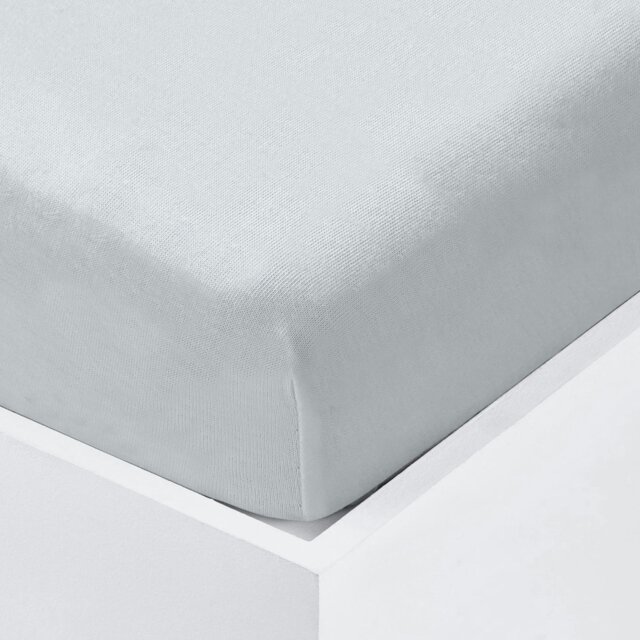 Rackhams Velosso Terry Towel Feel Fitted Sheets - Grey - Single