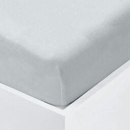 Rackhams Velosso Terry Towel Feel Fitted Sheets - Grey - Single