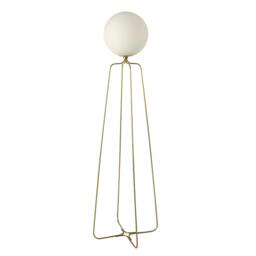 Rackhams Floor Lamp Golden Steel and White Glass 8047 - thumbnail 1