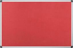 Rackhams 60 cm x 45cm Aluminium Frame Felt Notice Pin Board - Notice Board Bulletin Frame for Office, School, Bedroom, Memo, and Home - Grey - thumbnail 4