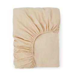 Rackhams Touch of Linen Fitted Sheet - Single - Honeydew - thumbnail 3