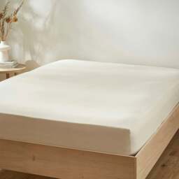 Rackhams Touch of Linen Fitted Sheet - Single - Honeydew - thumbnail 6