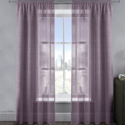 Rackhams Alessandria Sparkle Slot Top Voile Panel - 137cm x 228cm - Charcoal - thumbnail 6