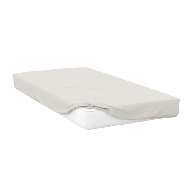 Rackhams 400 Thread Count Egyptian Cotton Fitted Sheet - Ivory - Ivory - Superking - 100% Egyptian Cotton - image 1