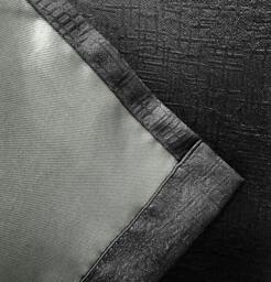 "Rackhams Black Plain Textured Thermal Room Darkening Energy Saving Pair of Curtains For Bedroom & Living Room - 90"" (229cm) Width x 72"" (183cm) Drop" - thumbnail 4