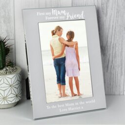 Rackhams Personalised First My Mum...6x4 Silver Photo Frame