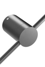 Rackhams 360 Degree Adjustable LED Straight Wall Light Warm Light 100cm with Wire - Black - One Size - thumbnail 6