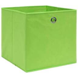 Rackhams Storage Boxes 4 pcs Green 32x32x32 cm Fabric - thumbnail 2