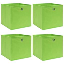 Rackhams Storage Boxes 4 pcs Green 32x32x32 cm Fabric - thumbnail 1