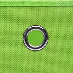 Rackhams Storage Boxes 4 pcs Green 32x32x32 cm Fabric - thumbnail 4