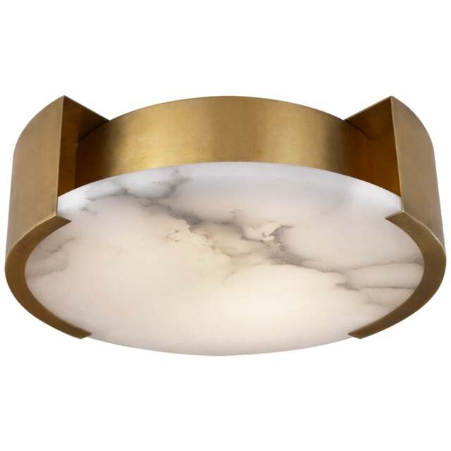 Rackhams Melange Small Flush Mount Ceiling Light - Antique-Burnished-Brass - image 1