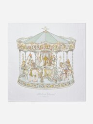 Rackhams Baby Carousel Swaddle in White (100cm) - White - One size