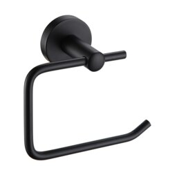 Rackhams Modernity Black Stainless Steel Wall Mounted Toilet Roll Holder