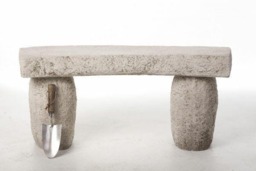 Rackhams Curved Stone Garden Bench Seat Fine Detailed 45 cm Tall 130 kg - thumbnail 6